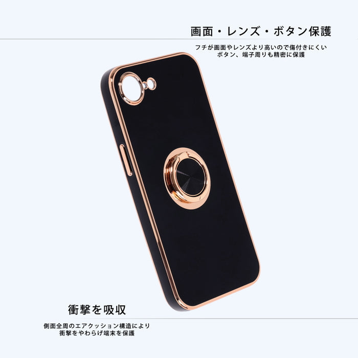 ソフトケース 精密設計 フレームメッキ リング付き