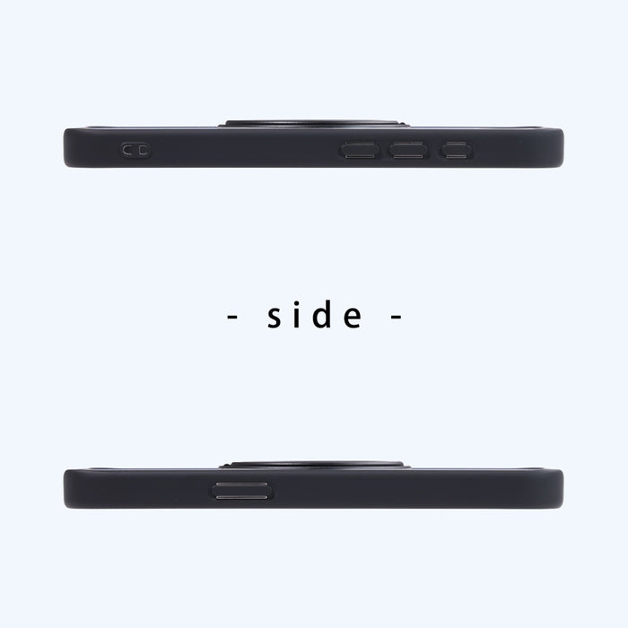 ハイブリッドケース シルキーマット マグネット充電対応 リング付き