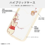 ディズニー / Puffull 衝撃吸収 バンパー ハイブリッドケース