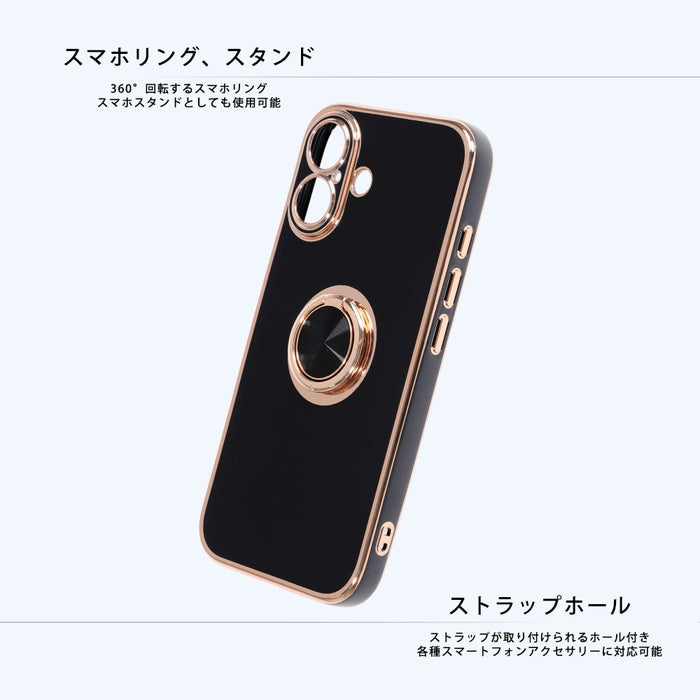 ソフトケース 精密設計 フレームメッキ リング付き
