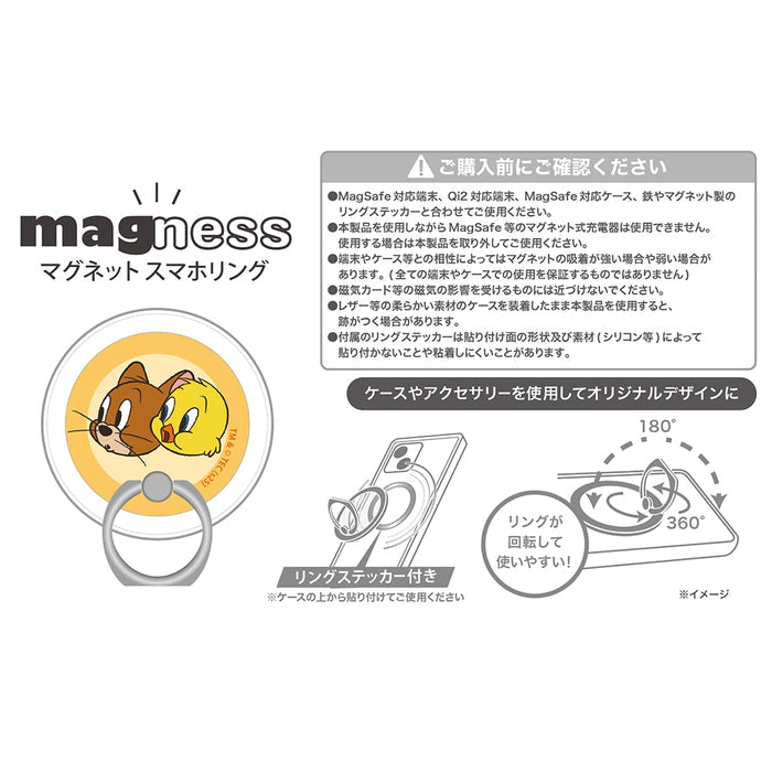 トムとジェリー / magness マグネット スマホリング スタンド