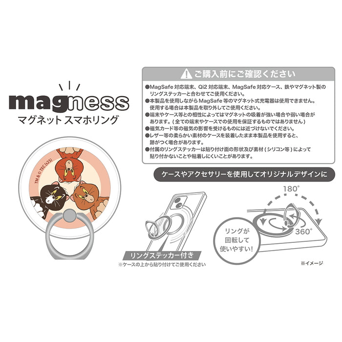 トムとジェリー / magness マグネット スマホリング スタンド