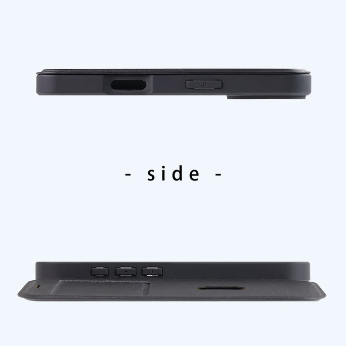 クリアフリップケース マグネット マグネット充電対応