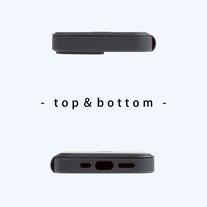 クリアフリップケース マグネット マグネット充電対応