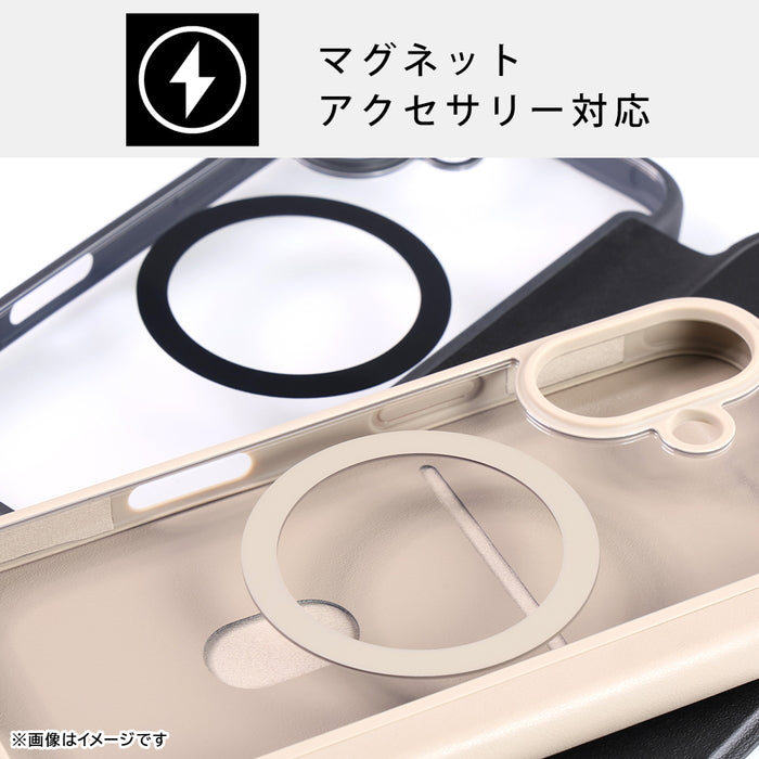 クリアフリップケース マグネット マグネット充電対応