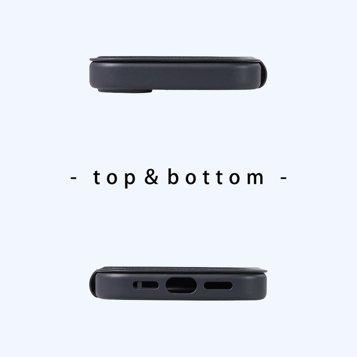 クリアフリップケース マグネット マグネット充電対応