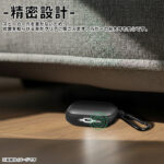 AirPods Pro 3 / 耐衝撃 カラーケース シルキーマット / ブラック