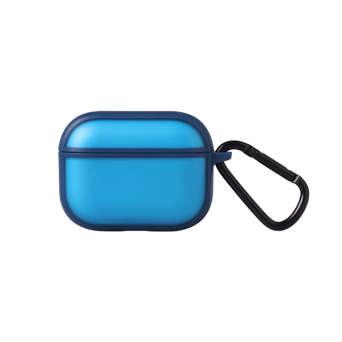 AirPods Pro 3 / 耐衝撃 カラーケース シルキーマット / ブラック / ブルー