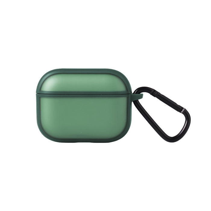 AirPods Pro 3 / 耐衝撃 カラーケース シルキーマット / ブラック / セージ
