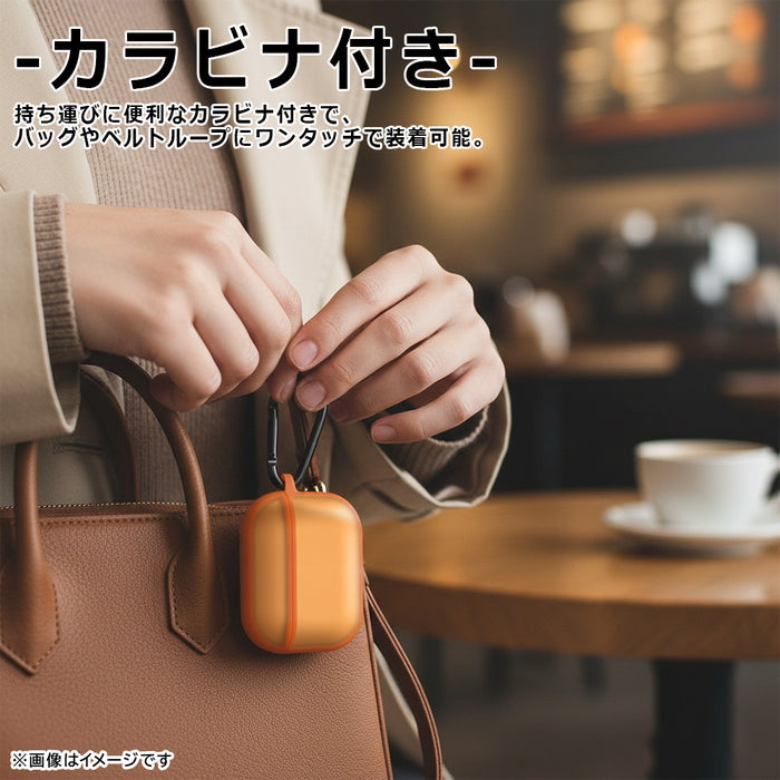 AirPods Pro 3 / 耐衝撃 カラーケース シルキーマット / ブラック