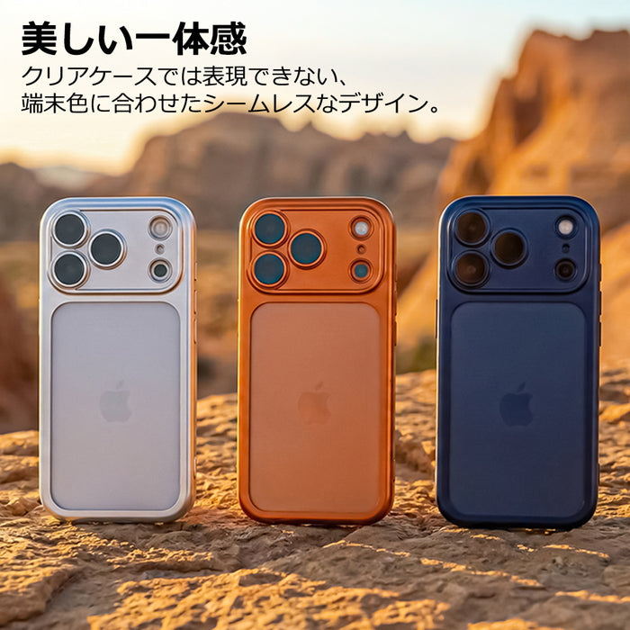 iPhone 17 Pro / ソフトケース 精密設計 一体感 マット メタリック / シルバー