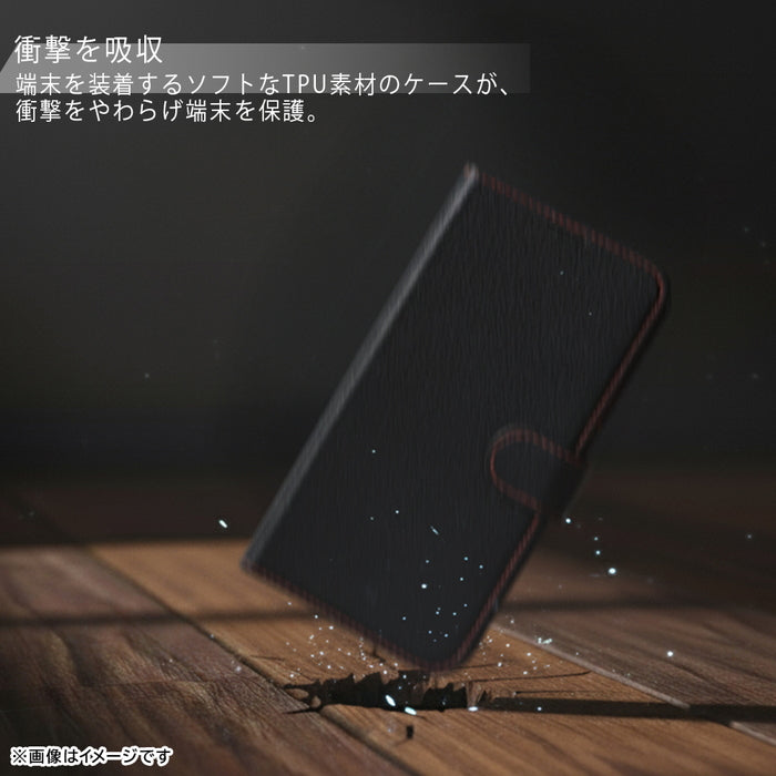 手帳型レザーケース シンプル マグネット