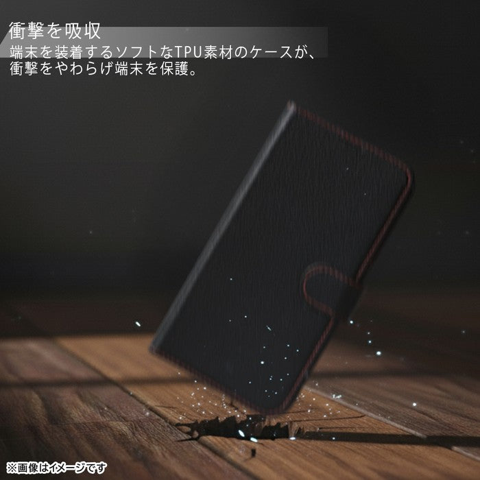 手帳型レザーケース シンプル マグネット