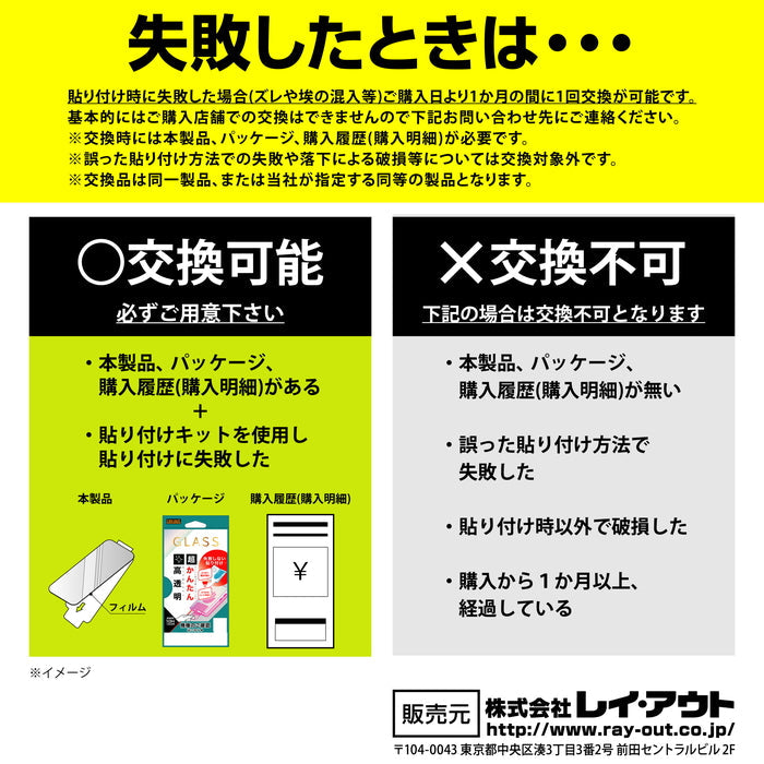 ガラスフィルム 失敗しない 超かんたん貼り付けキット付き 高透明