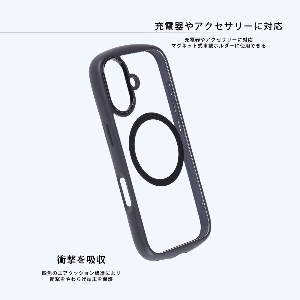 ハイブリッドガラスケース Puffull 10H +レンズガードリング マグネット充電対応