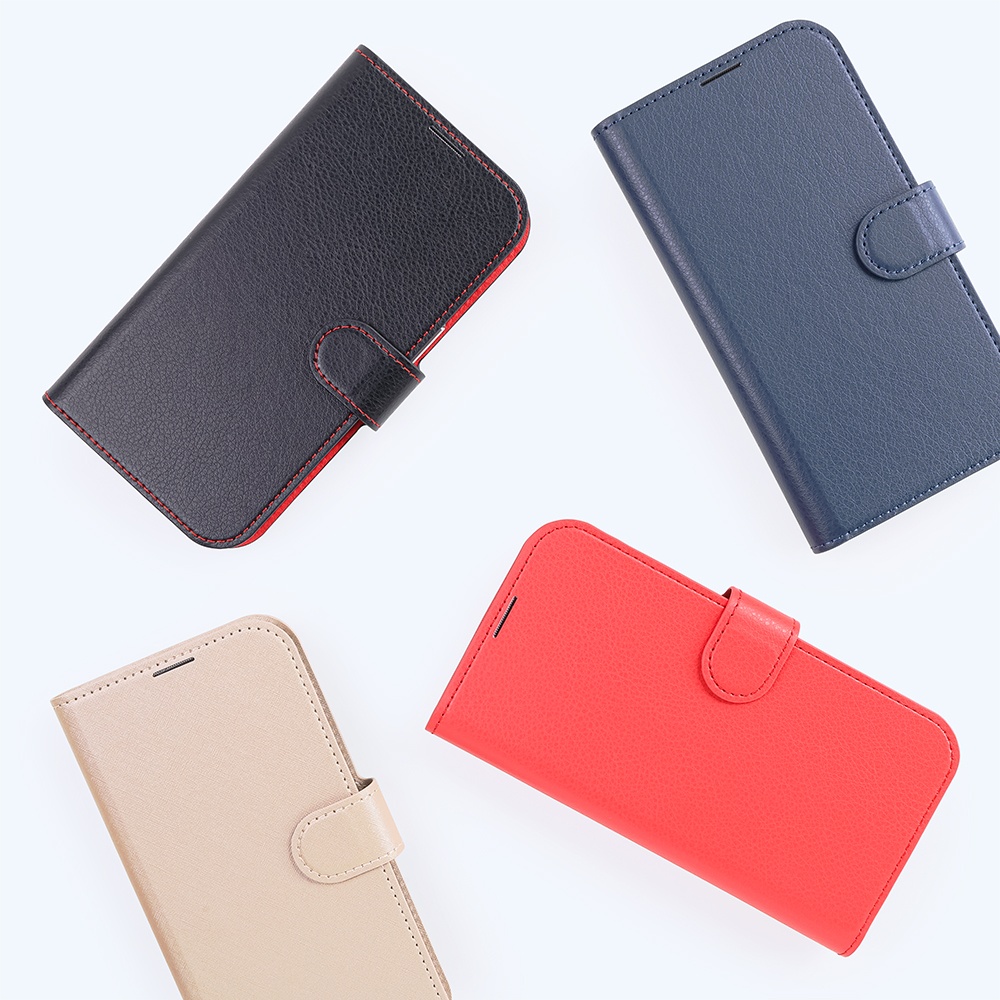 手帳型レザーケース シンプル マグネット