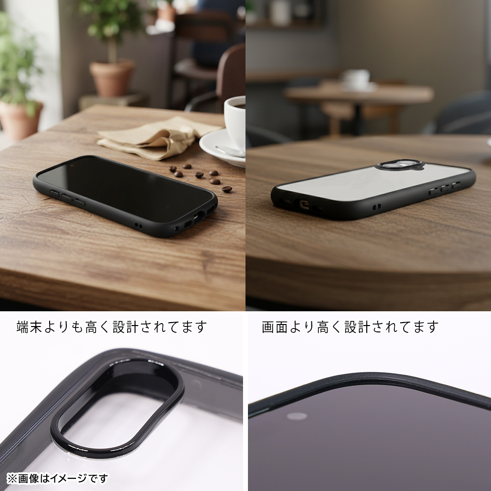 ハイブリッド タフケース Puffull +レンズガードリング
