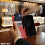手帳型レザーケース シンプル マグネット