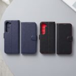 手帳型レザーケース シンプル マグネット