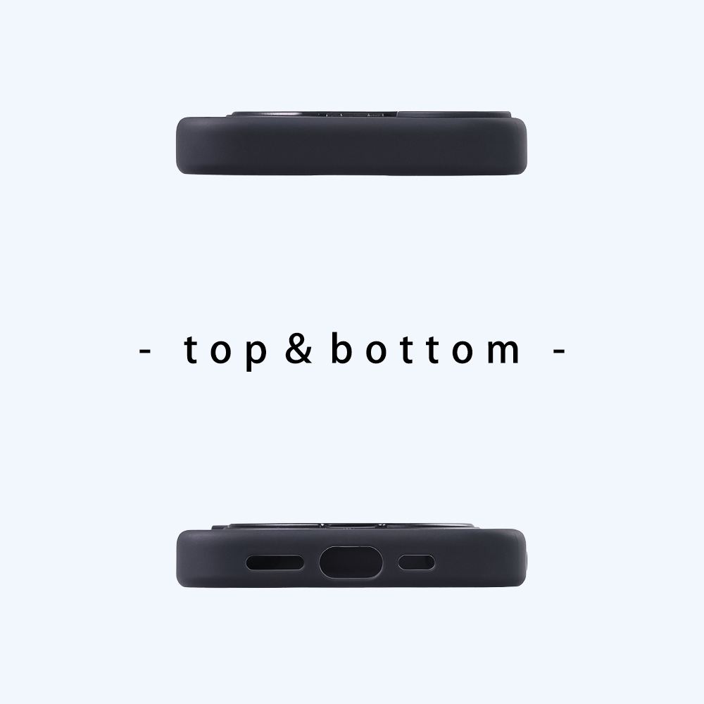 ハイブリッドケース シルキーマット マグネット充電対応 リング付き