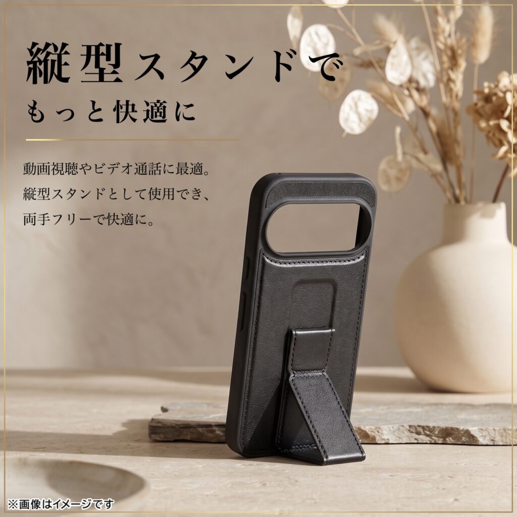 ハイブリッドケース maru レザリア スタンド