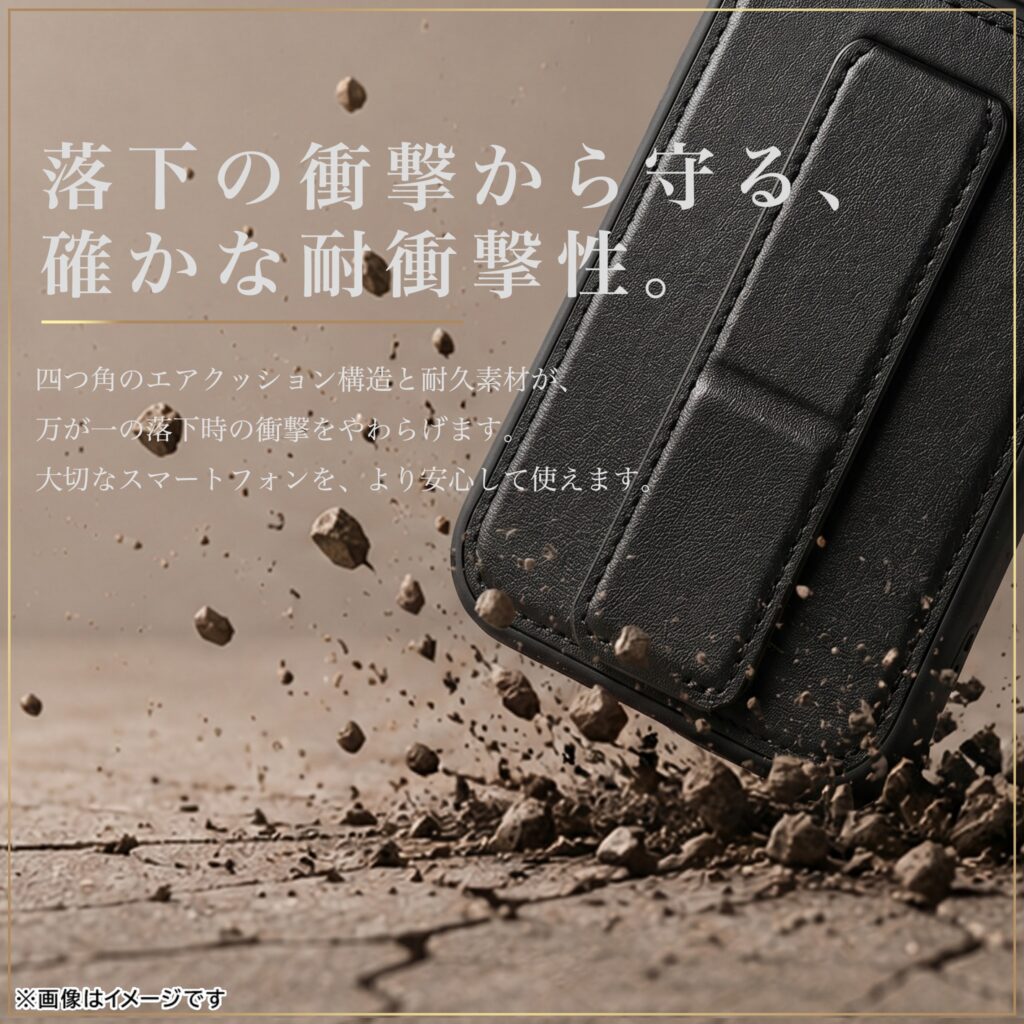 ハイブリッドケース maru レザリア スタンド