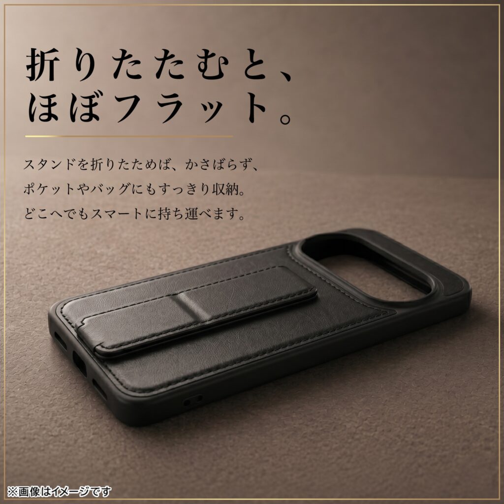 ハイブリッドケース maru レザリア スタンド