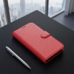 手帳型レザーケース シンプル マグネット
