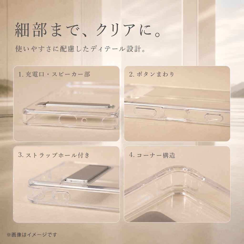 ハイブリッド ケース 2H スタンド付き