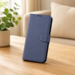 手帳型レザーケース シンプル マグネット